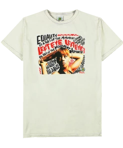 Cross Colours Left Eye Message Eye T Shirt - White