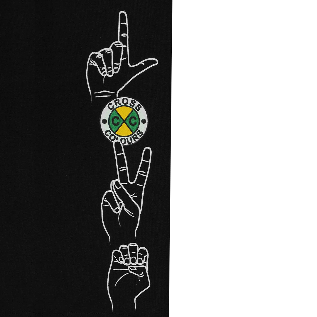 New Arrivals Cross Colours Love Biker Short - Black 5 New Arrivals Cross Colours Love Biker Short - Black