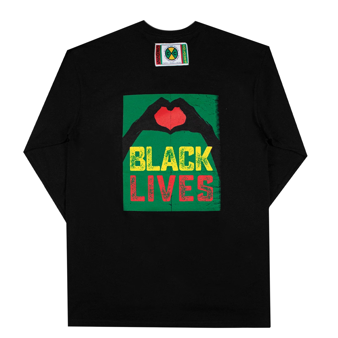 New Arrivals Cross Colours Love Black Lives 2 Long Sleeve T Shirt - Black 4 New Arrivals Cross Colours Love Black Lives 2 Long Sleeve T Shirt - Black