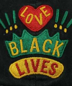 Cross Colours Love Black Lives Dad Hat - Black