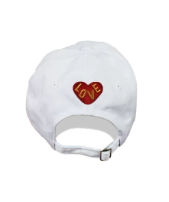 Cross Colours Love Black Lives Dad Hat - White