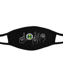 Cross Colours Love Face Mask - Black New Arrivals