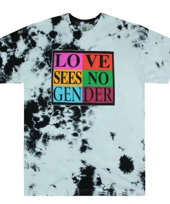 Cross Colours Love Sees No Gender T Shirt - Tie Dye