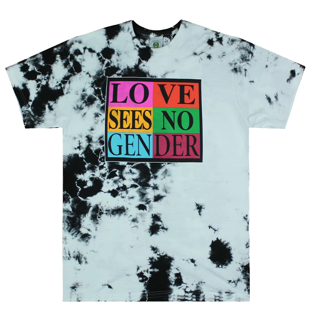 Cross Colours Love Sees No Gender T Shirt - Tie Dye 3 Cross Colours Love Sees No Gender T Shirt - Tie Dye