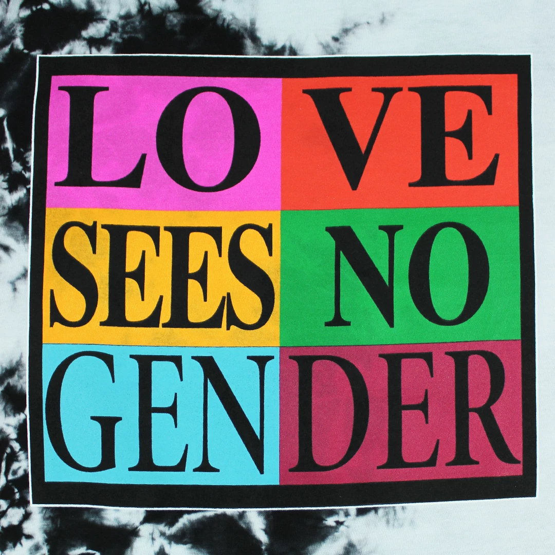 Cross Colours Love Sees No Gender T Shirt - Tie Dye 5 Cross Colours Love Sees No Gender T Shirt - Tie Dye