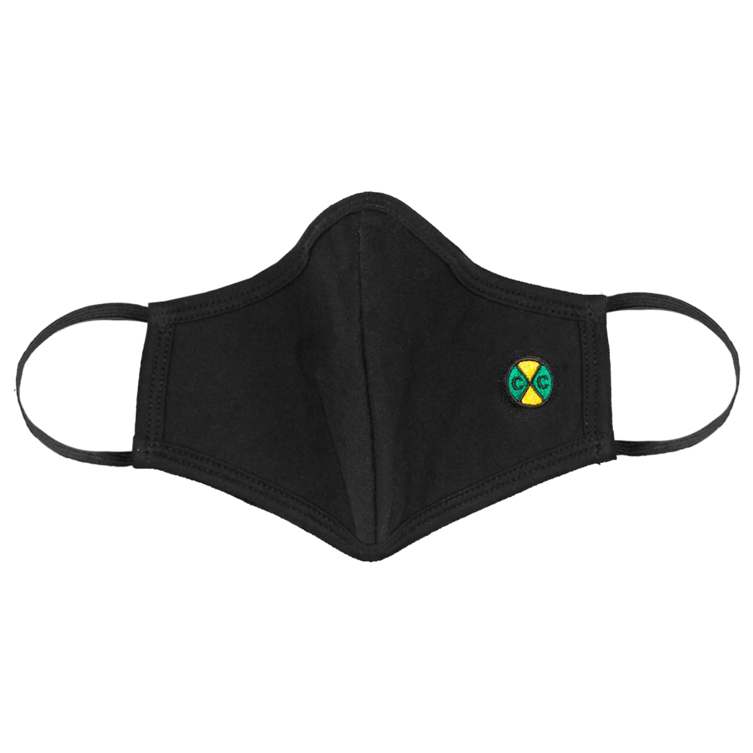 Cross Colours Face Mask With Nose Clip - Black 4 Cross Colours Face Mask With Nose Clip - Black