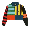 Cross Colours Crop Stripe Panel Rugby Top - Multi