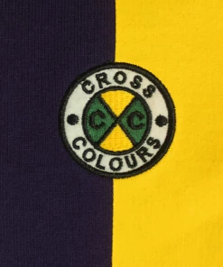 Cross Colours Crop Stripe Panel Rugby Top - Multi