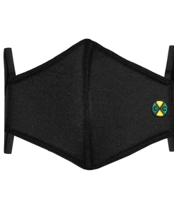 New Arrivals Cross Colours Padded Face Mask With Straps - Black