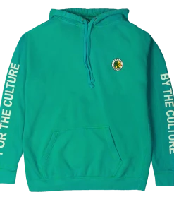 Cross Colours Peace Circle Logo Hoodie - Mint Green New Arrivals