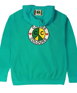 Cross Colours Peace Circle Logo Hoodie - Mint Green New Arrivals