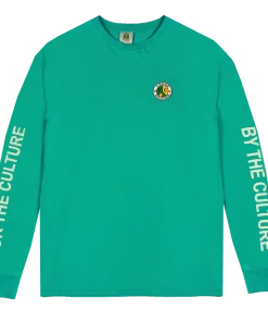 Cross Colours Peace Circle Logo L/S T-Shirt - Mint Green New Arrivals