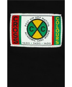 Cross Colours Peace Circle Logo L/S T-Shirt - Black