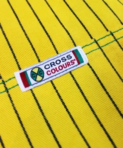 Cross Colours Brushed Twill Poncho - Yellow Pinstripe