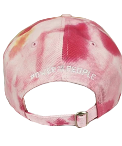 New Arrivals Cross Colours Power To The People Dad Hat - Tie Dye (Pink/Yellow)