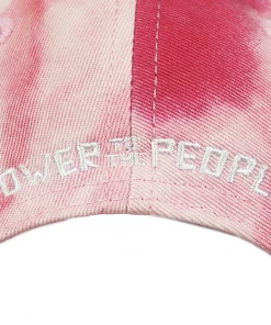 New Arrivals Cross Colours Power To The People Dad Hat - Tie Dye (Pink/Yellow)