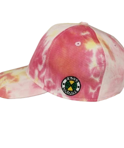 New Arrivals Cross Colours Power To The People Dad Hat - Tie Dye (Pink/Yellow)