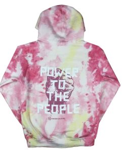 New Arrivals Cross Colours Power To The People Hoodie - Tie Dye