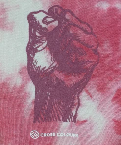 New Arrivals Cross Colours Power To The People Hoodie - Tie Dye