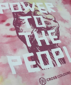 New Arrivals Cross Colours Power To The People Hoodie - Tie Dye