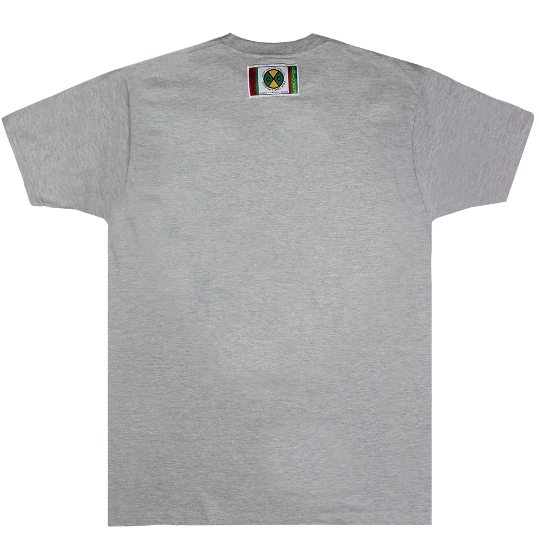 Cross Colours Puff Label Logo T-Shirt - Grey 4 Cross Colours Puff Label Logo T-Shirt - Grey