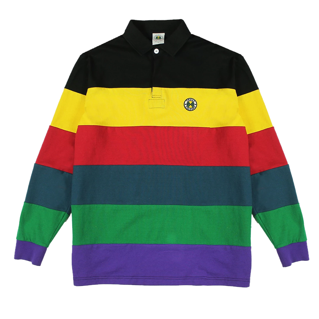 Cross Colours Retro Stripe L/S Rugby - Multi New Arrivals 3 Cross Colours Retro Stripe L/S Rugby - Multi New Arrivals