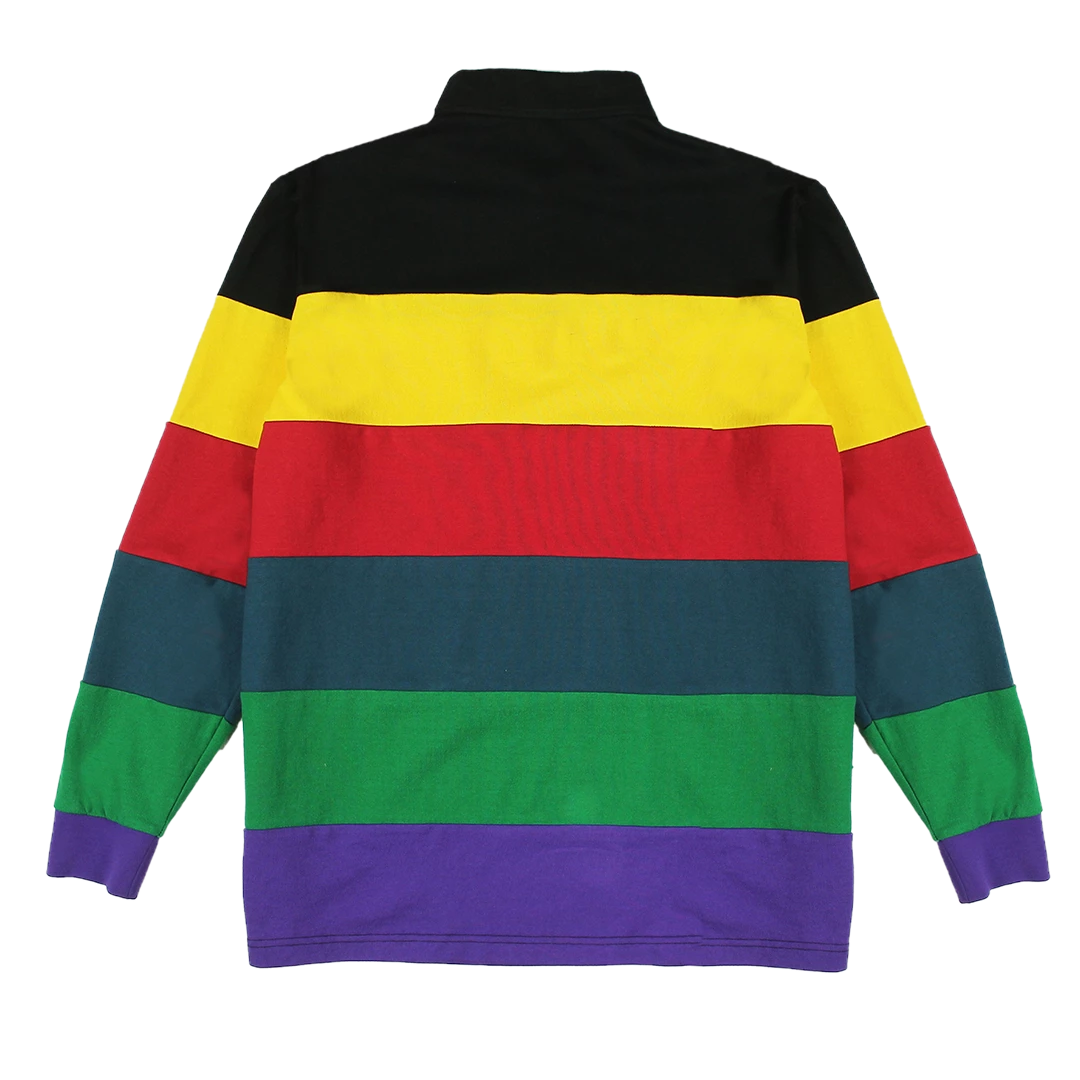 Cross Colours Retro Stripe L/S Rugby - Multi New Arrivals 4 Cross Colours Retro Stripe L/S Rugby - Multi New Arrivals