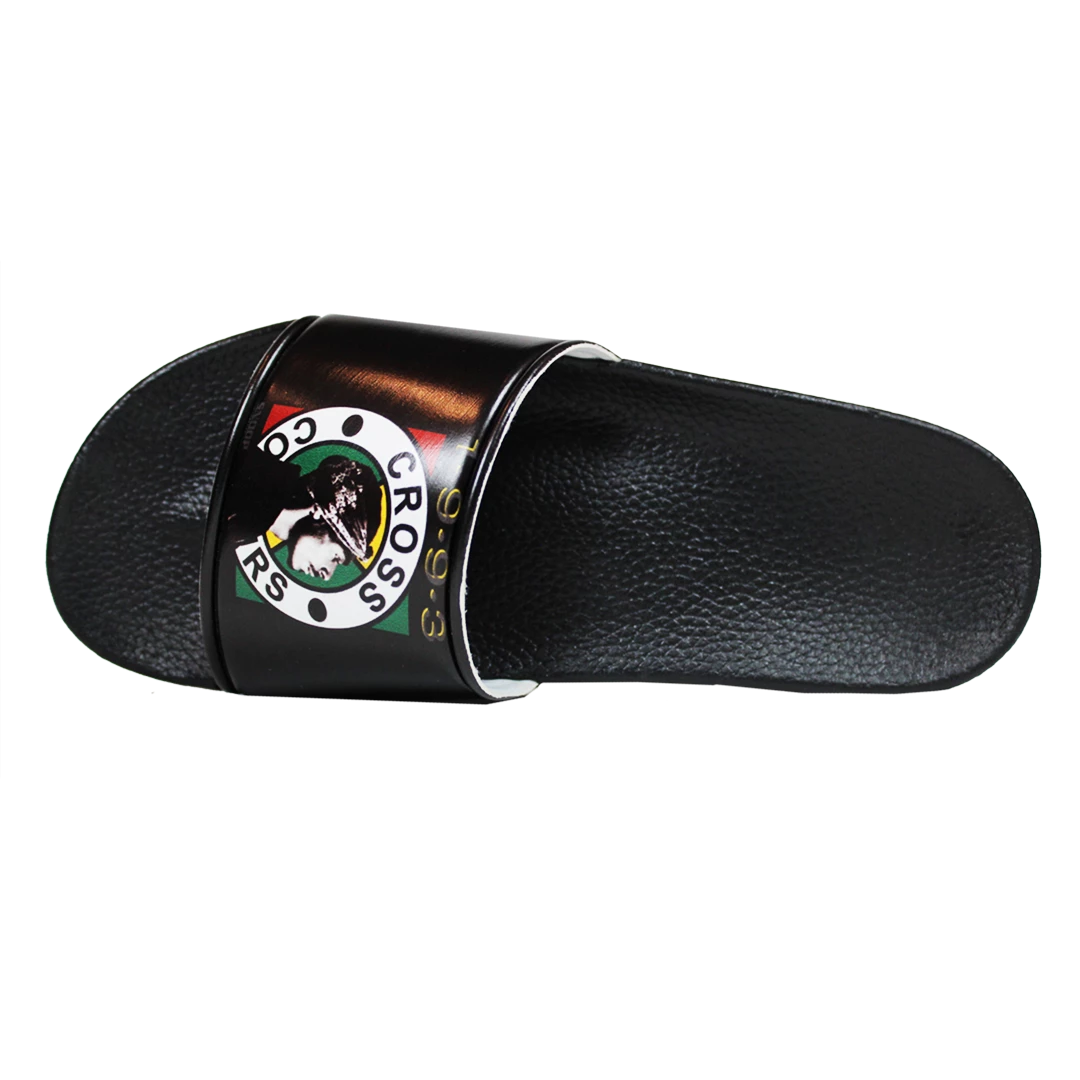 New Arrivals Cross Colours Snoop Dogg Slides - Black 6 New Arrivals Cross Colours Snoop Dogg Slides - Black