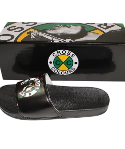 New Arrivals Cross Colours Snoop Dogg Slides - Black
