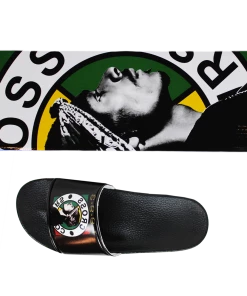 New Arrivals Cross Colours Snoop Dogg Slides - Black 11 New Arrivals Cross Colours Snoop Dogg Slides - Black