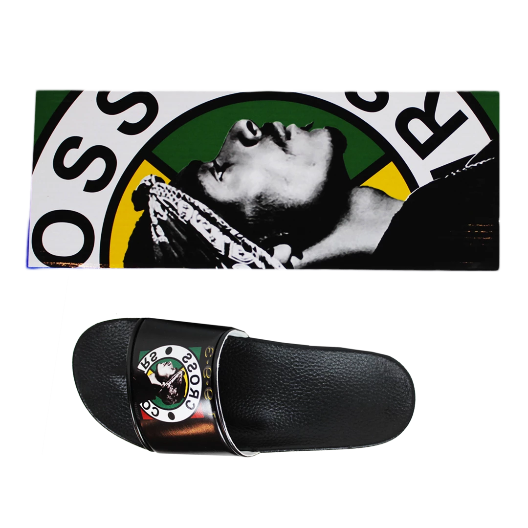 New Arrivals Cross Colours Snoop Dogg Slides - Black 7 New Arrivals Cross Colours Snoop Dogg Slides - Black