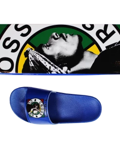 Cross Colours Snoop Dogg Slides - Blue New Arrivals