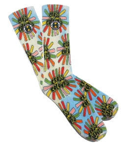 Cross Colours SunshineLogo Socks - Tie Dye Cloud New Arrivals