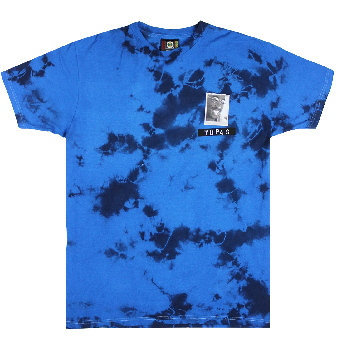 New Arrivals Cross Colours Tupac All Smiles T Shirt - Blue 3 New Arrivals Cross Colours Tupac All Smiles T Shirt - Blue