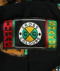 Cross Colours Tupac Allover Hoodie - Black New Arrivals