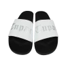Cross Colours Tupac Metallic Slides - White/Black 1 Cross Colours Tupac Metallic Slides - White/Black