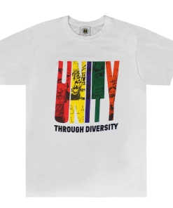 New Arrivals Cross Colours Unity Through Diversity T Shirt - White