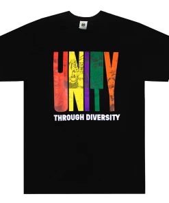 Cross Colours Unity Through Diversity T Shirt - Black