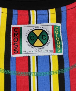 Cross Colours Vertical Stripe Zip L/S Rugby - Blue Multi 9 Cross Colours Vertical Stripe Zip L/S Rugby - Blue Multi