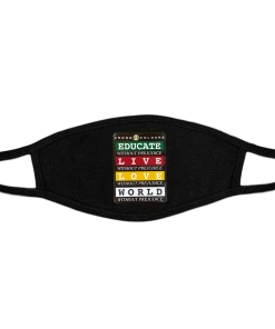 Cross Colours Educate Face Mask - Black