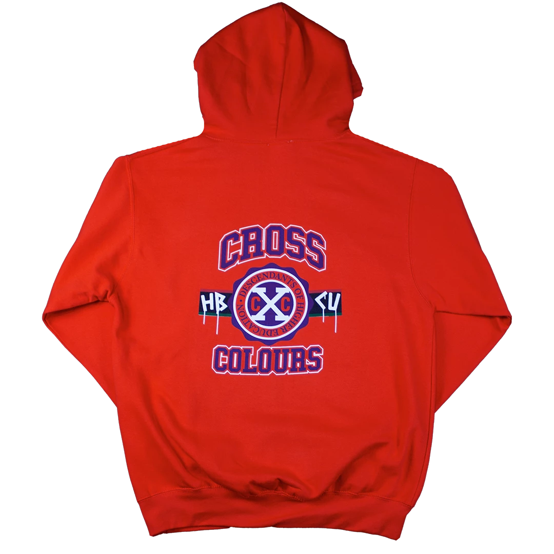 Cross Colours X HBCU Hoodie - Orange 4 Cross Colours X HBCU Hoodie - Orange