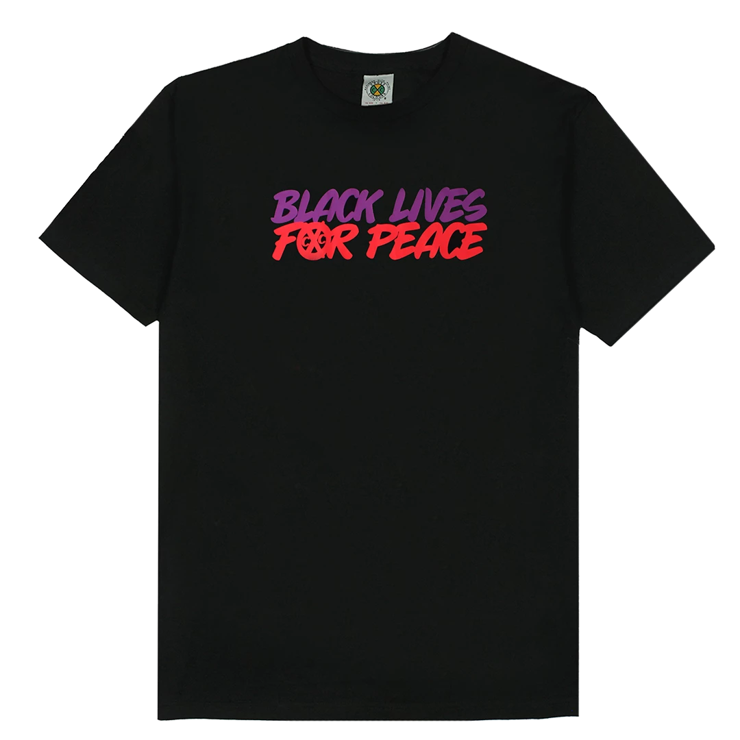 Cross Colours Black Lives For Peace T Shirt - Black New Arrivals 3 Cross Colours Black Lives For Peace T Shirt - Black New Arrivals