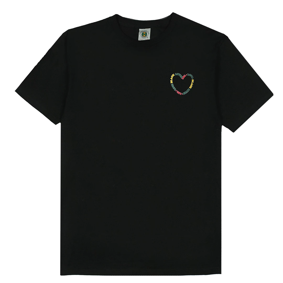 Cross Colours Love Black Lives T Shirt - Black 3 Cross Colours Love Black Lives T Shirt - Black