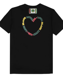 Cross Colours Love Black Lives T Shirt - Black
