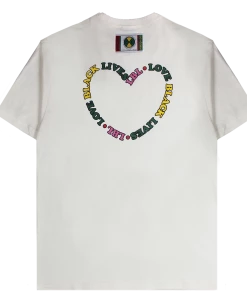 Cross Colours Love Black Lives T Shirt - Cream New Arrivals