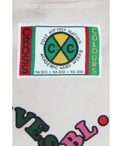 Cross Colours Love Black Lives T Shirt - Cream New Arrivals