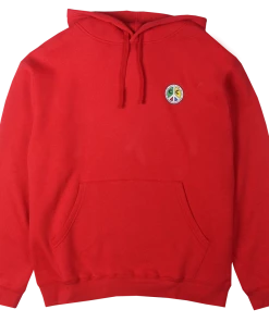 Cross Colours Black Lives For Peace Hoodie - Red New Arrivals