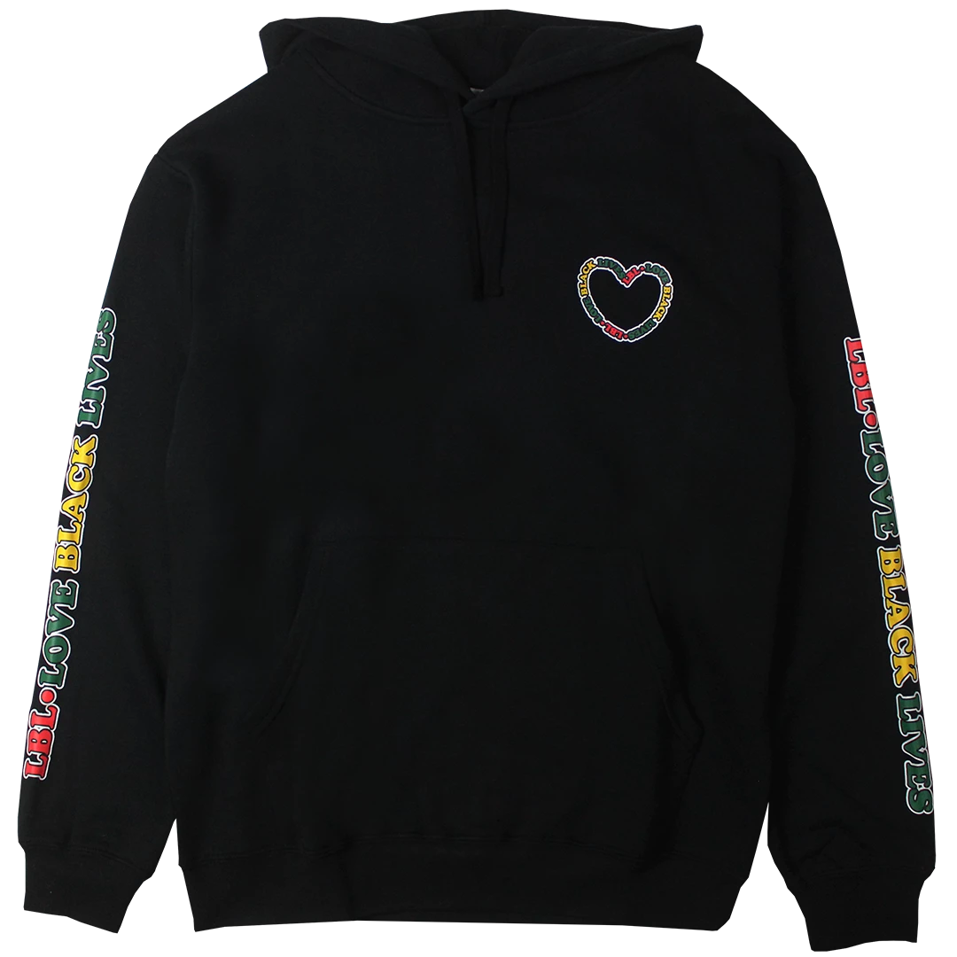 Cross Colours Love Black Lives Hoodie - Black 3 Cross Colours Love Black Lives Hoodie - Black