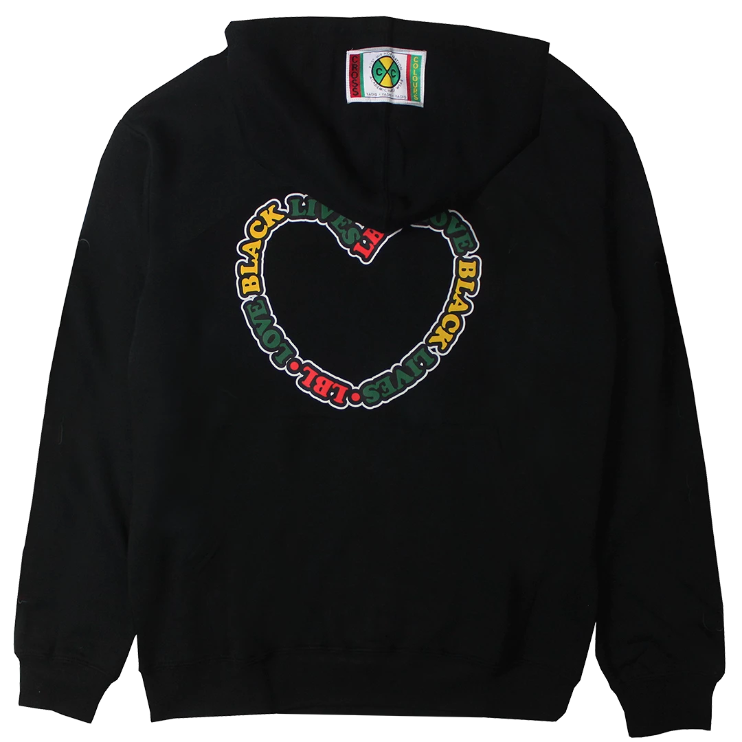 Cross Colours Love Black Lives Hoodie - Black 4 Cross Colours Love Black Lives Hoodie - Black