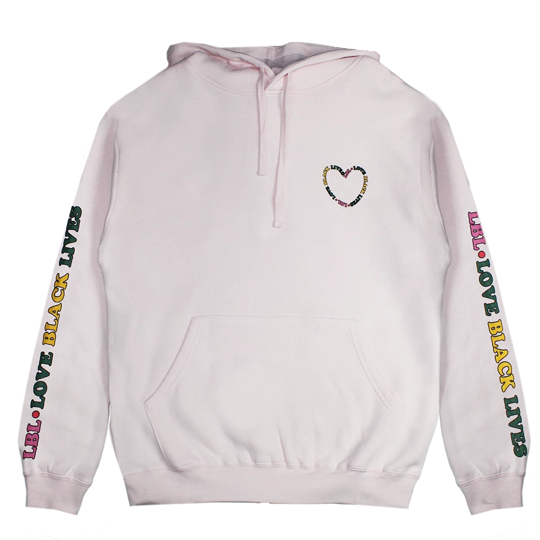 Cross Colours New Arrivals Love Black Lives Hoodie - Pink 3 Cross Colours New Arrivals Love Black Lives Hoodie - Pink